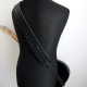 RICHTER® RAW II CONTOUR CROC GUITAR STRAP BLACK