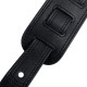 RICHTER® SPRINGBREAK I LEATHERETTE GUITAR STRAP BLACK