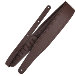 RICHTER® SPRINGBREAK I LEATHERETTE GUITAR STRAP BROWN