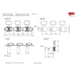 SCHALLER GRAND TUNE CLASSIC BALL BEARINGS SATIN PEARL / EBONY BUTTON